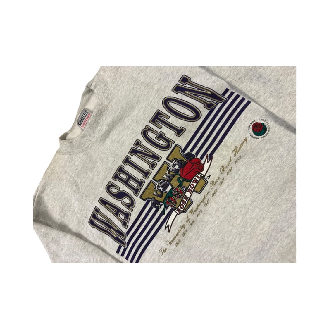 L) 빈티지 USA 90s 워싱턴 오트밀 그래픽 스웻셔츠 TM-033 상품이미지3