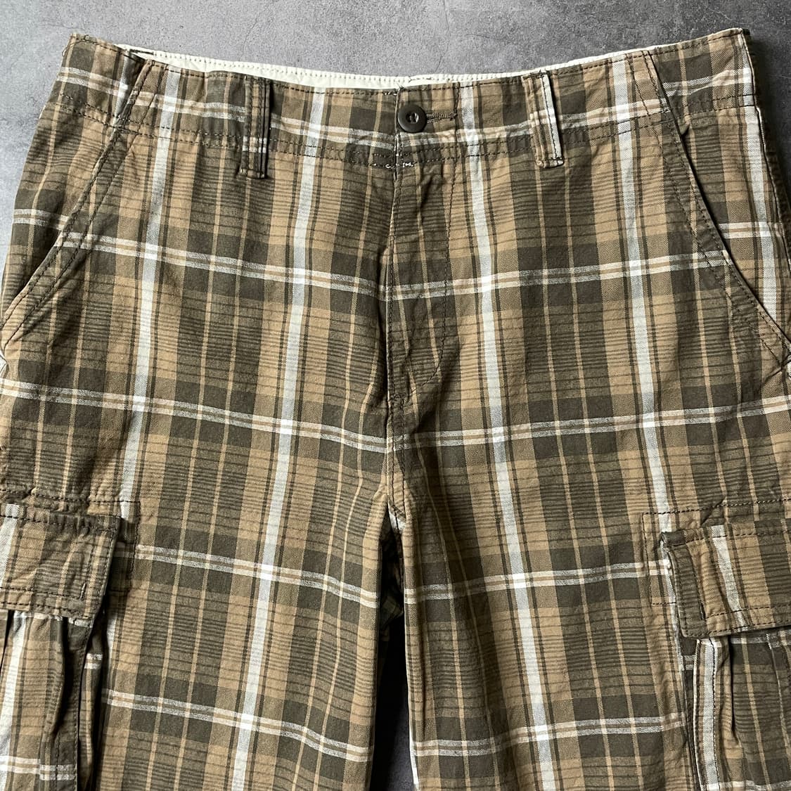 OLD NAVY 올드네이비 빈티지 체크 카고 하프 팬츠 A00750 상품이미지2