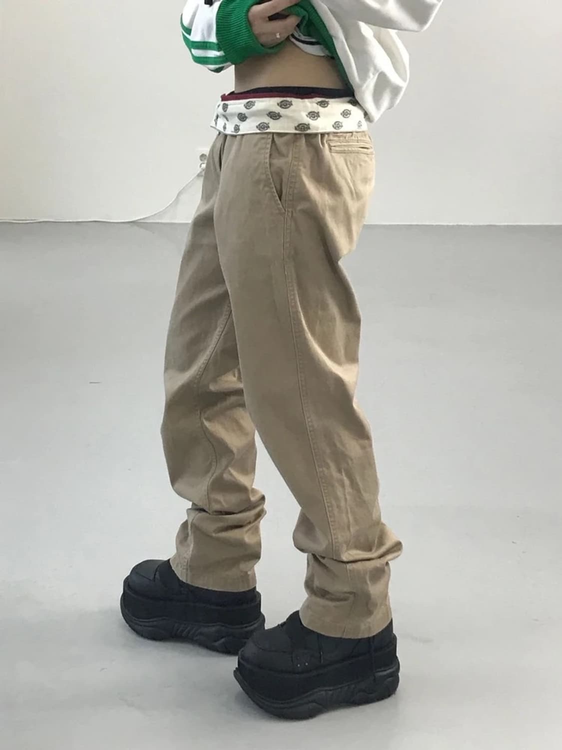 디키즈 브라운 코튼 팬츠 상품이미지2