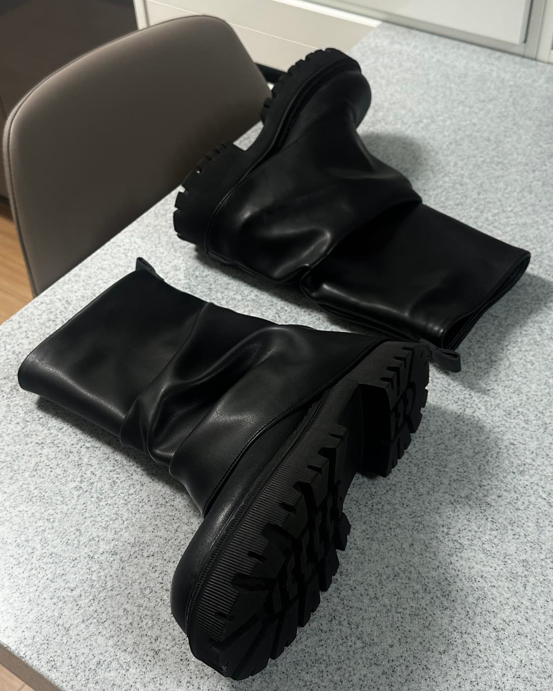 포른른 셔링 하프부츠 상품이미지5