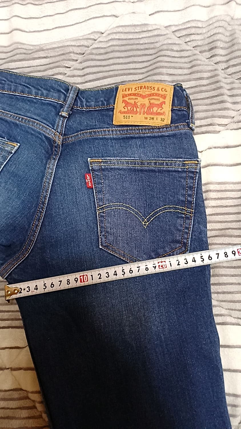 리바이스 511 슬림청바지 실측27인치 기장102 상품이미지7