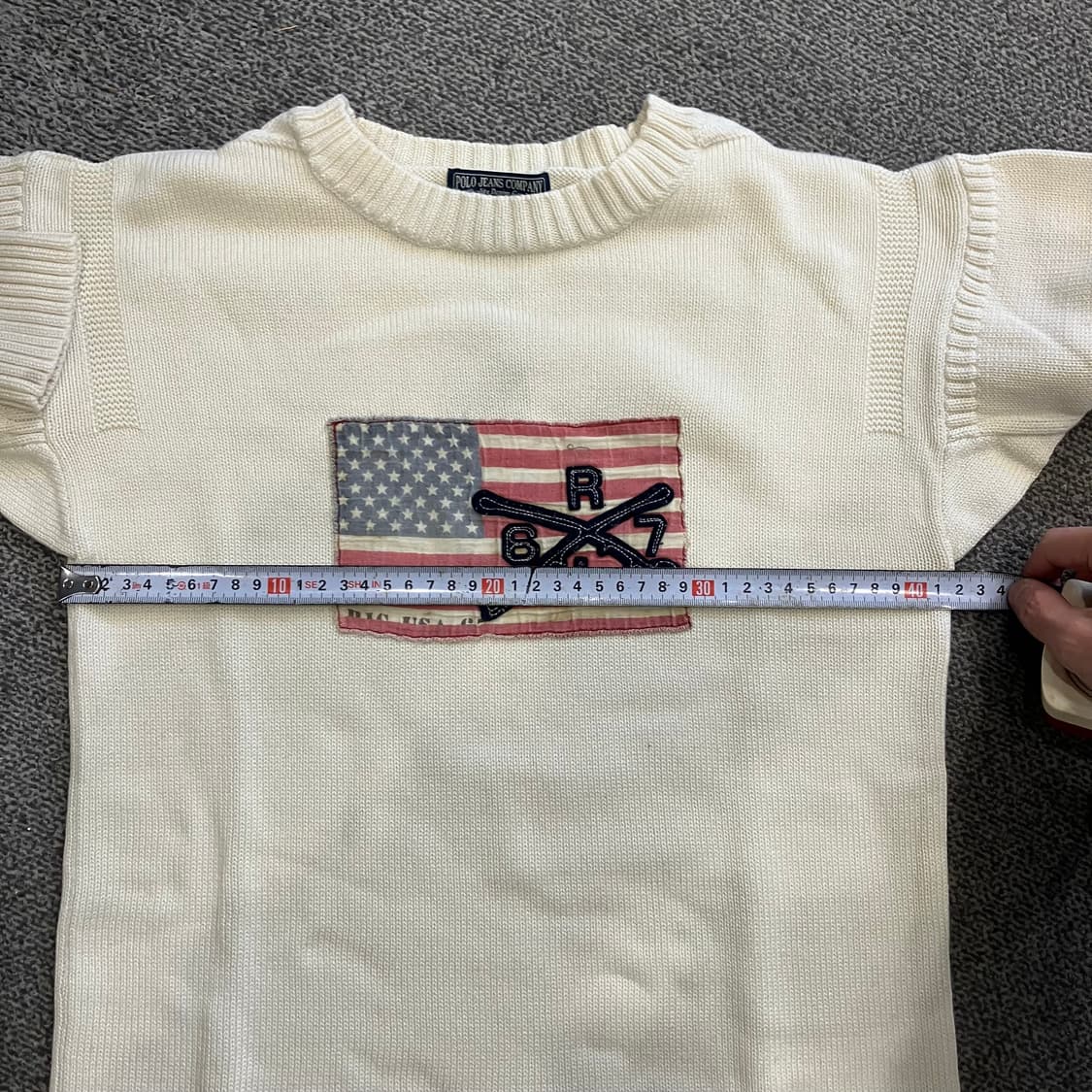 123 폴로 진스 성조기 니트 상품이미지8