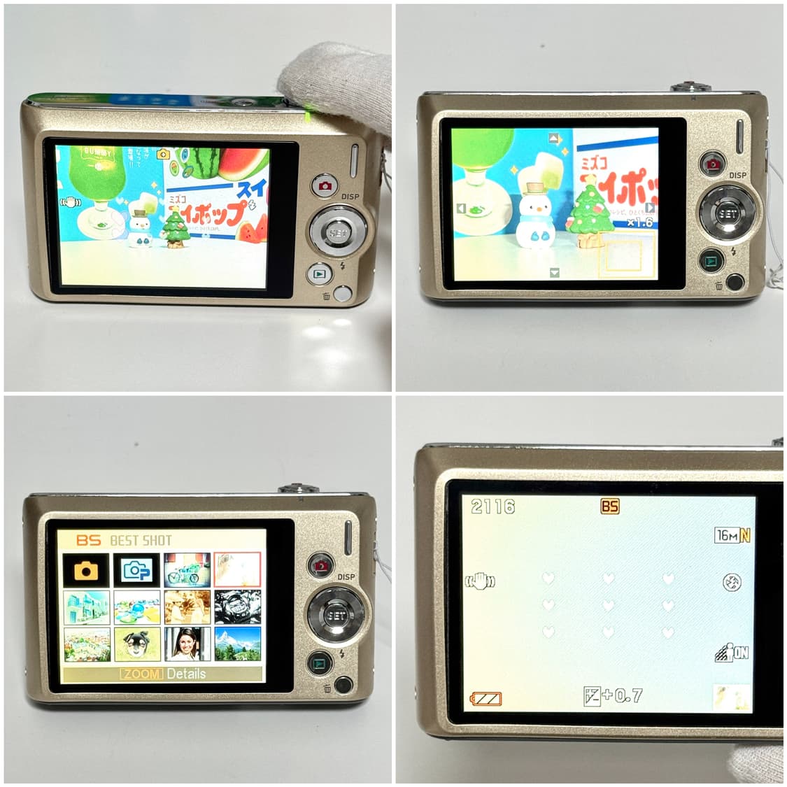 [예약건] 카시오 엑슬림 ZS190 샴페인골드 빈티지디카 상품이미지4