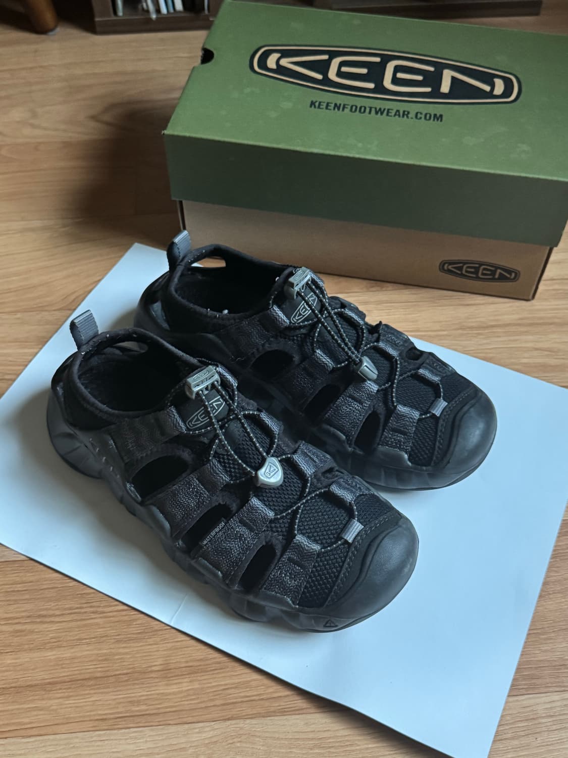 킨 하이퍼포트 H2 블랙 여성 샌들 240 상품이미지3