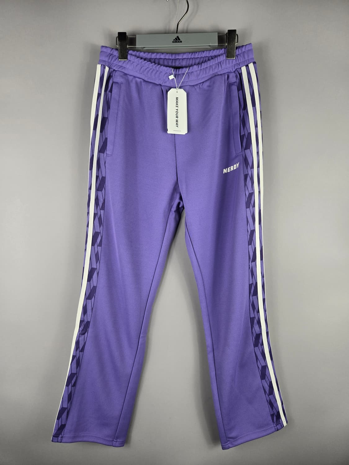 [무료배송]새상품 널디 M 심볼 패턴 블락 트랙 DNA 트레이닝 팬츠 상품이미지1