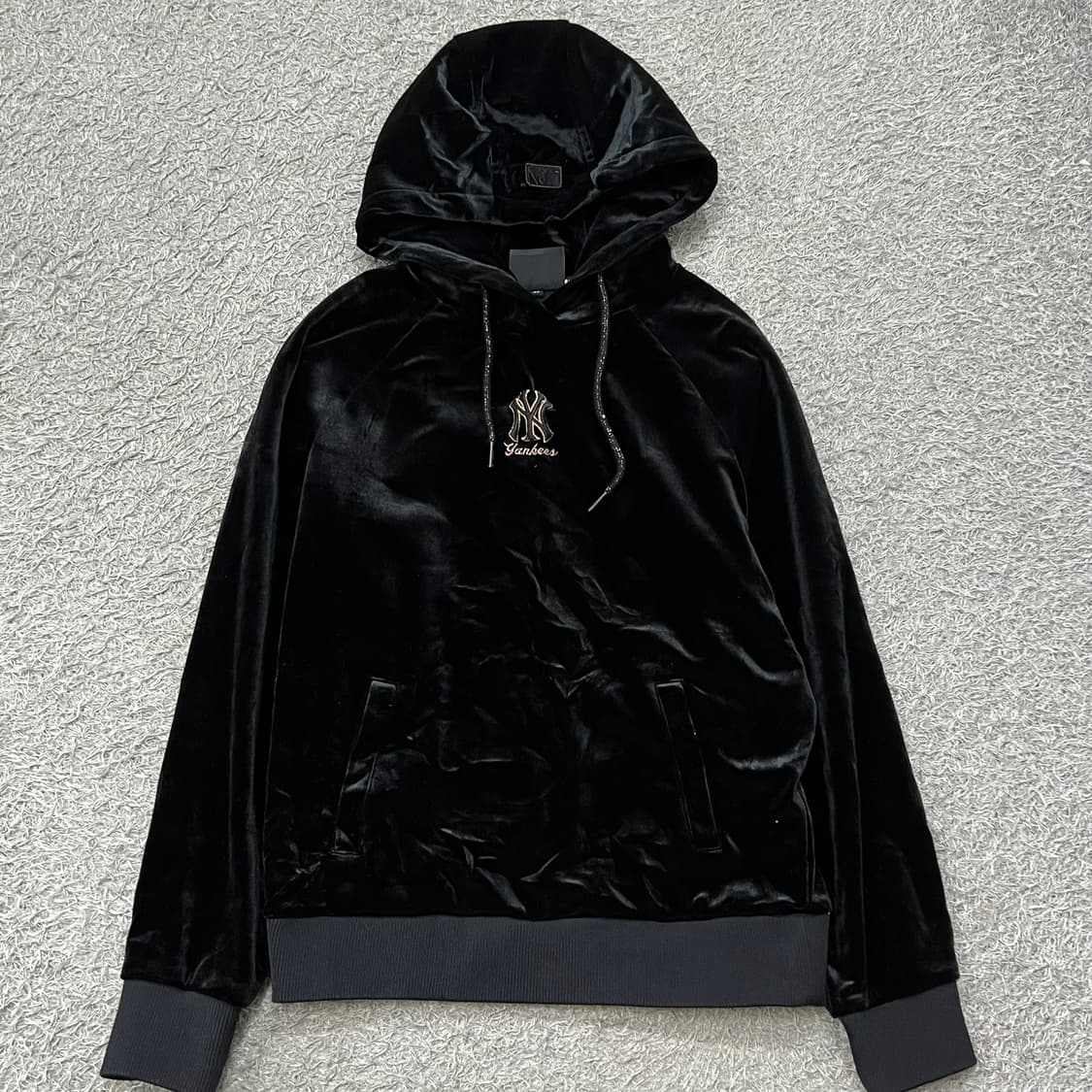 [우먼90-95] Mlb 벨벳 후드티 상품이미지2