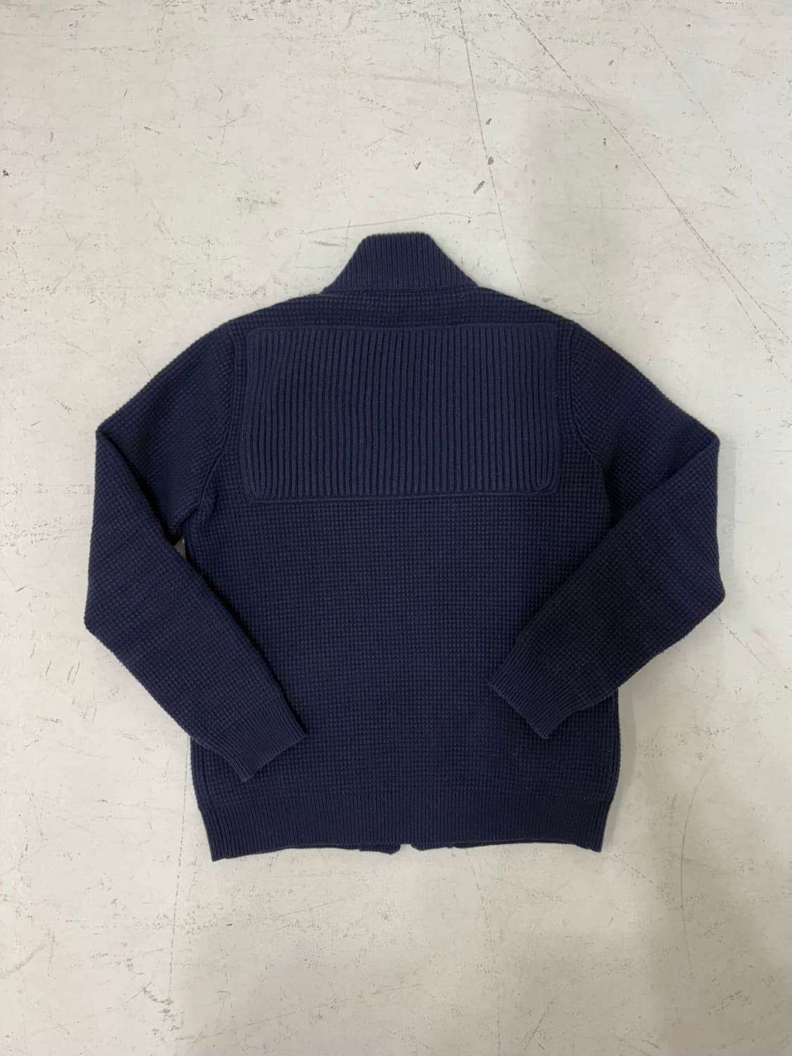 Bark Blue Wool Knit Jacket. 상품이미지10