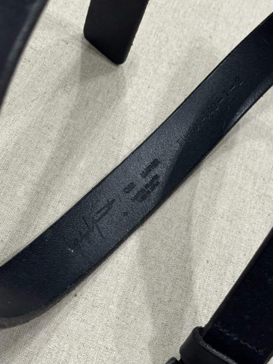 요지야마모토 레더 벨트 상품이미지5