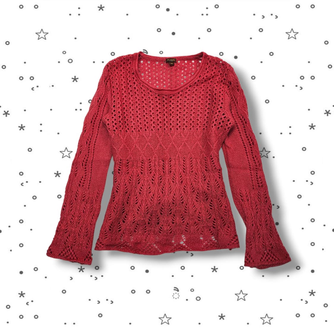 90 TBJ JEANS 벨벳 리본 울 니트 상품이미지1