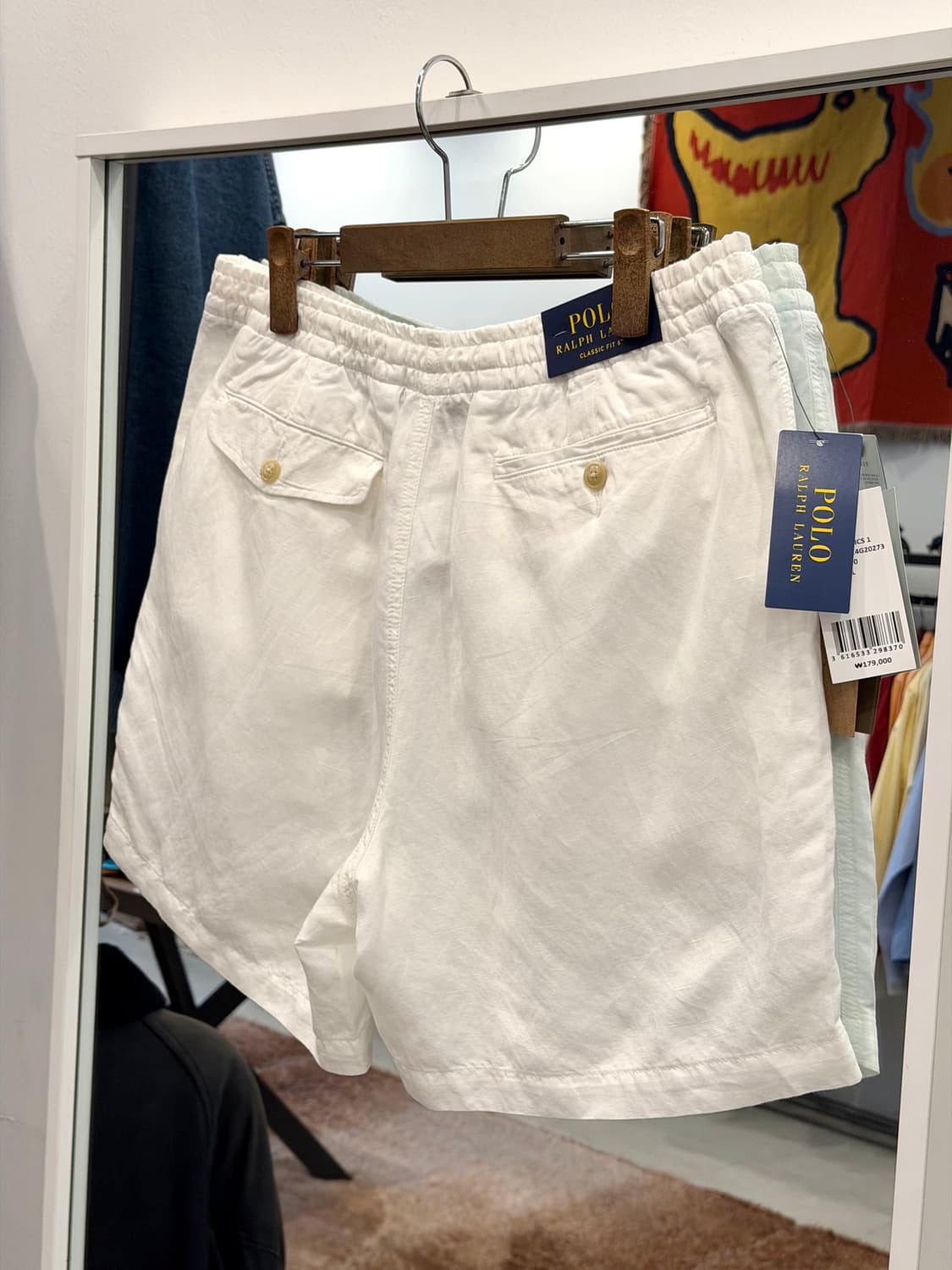(deadstock) Polo RL 폴로 랄프로렌 린넨 트라우저 쇼츠 상품이미지6