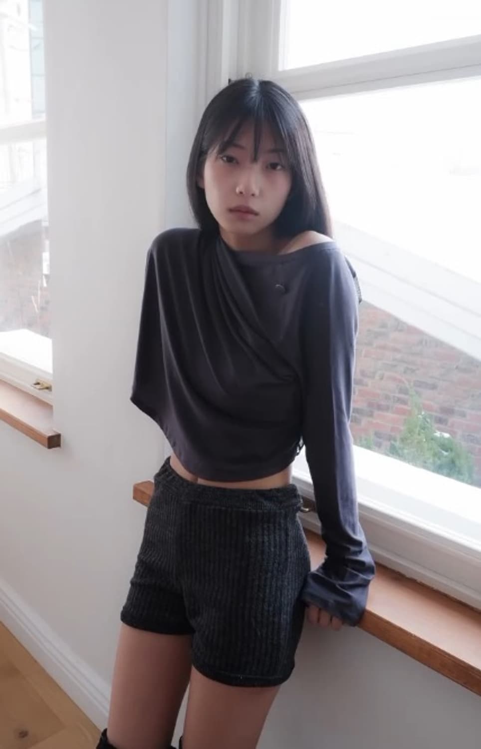 비센사이 구 비삼샵 corset mesh sleeve 상품이미지1