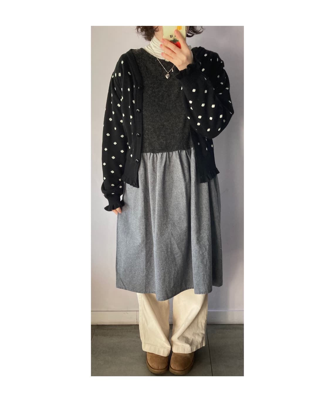 일본빈티지) 레이어드 니트 원피스  상품이미지5