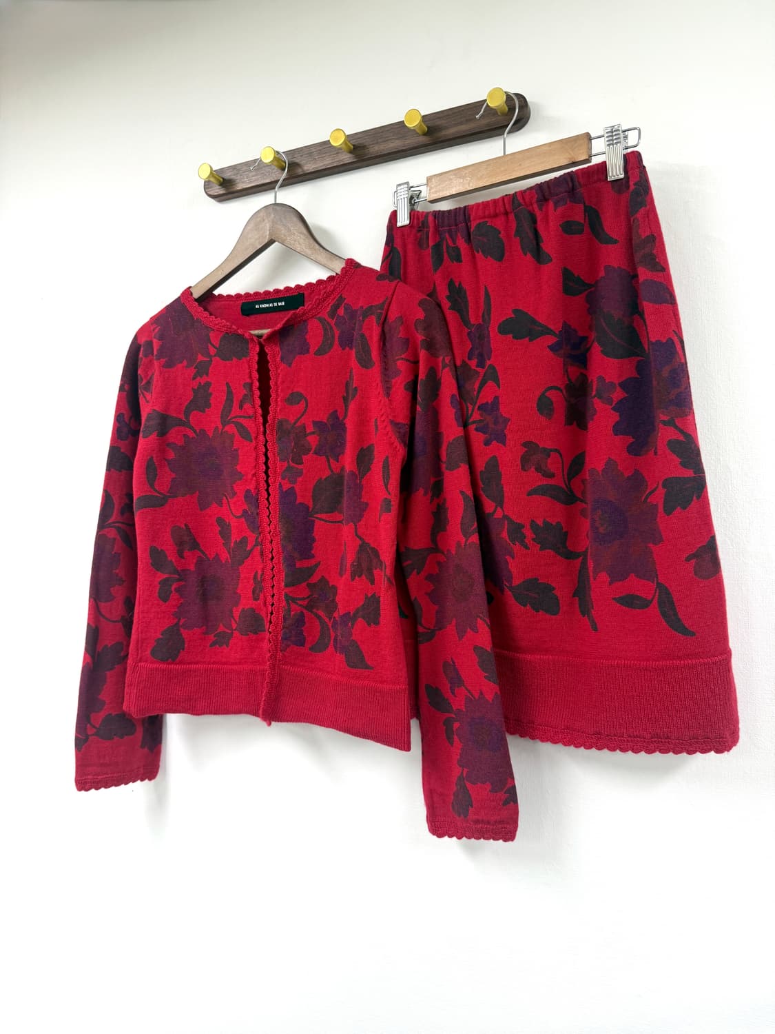 Vintage flower knit set-up 상품이미지4