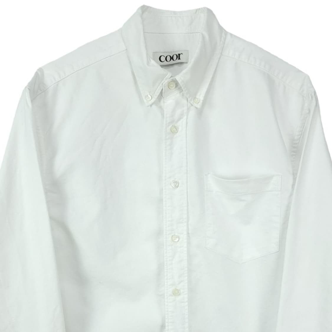 쿠어 루즈핏 화이트 옥스포드 셔츠 M19956 상품이미지4