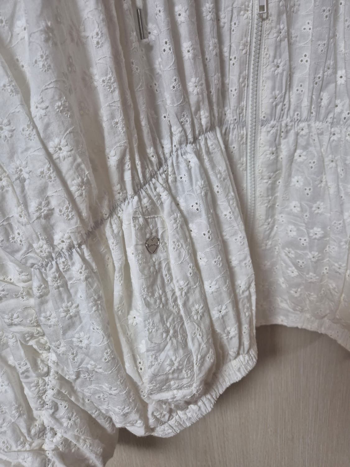 (새제품) 론론 ronron 스프링 윈드점퍼 레이스 자켓 상품이미지4