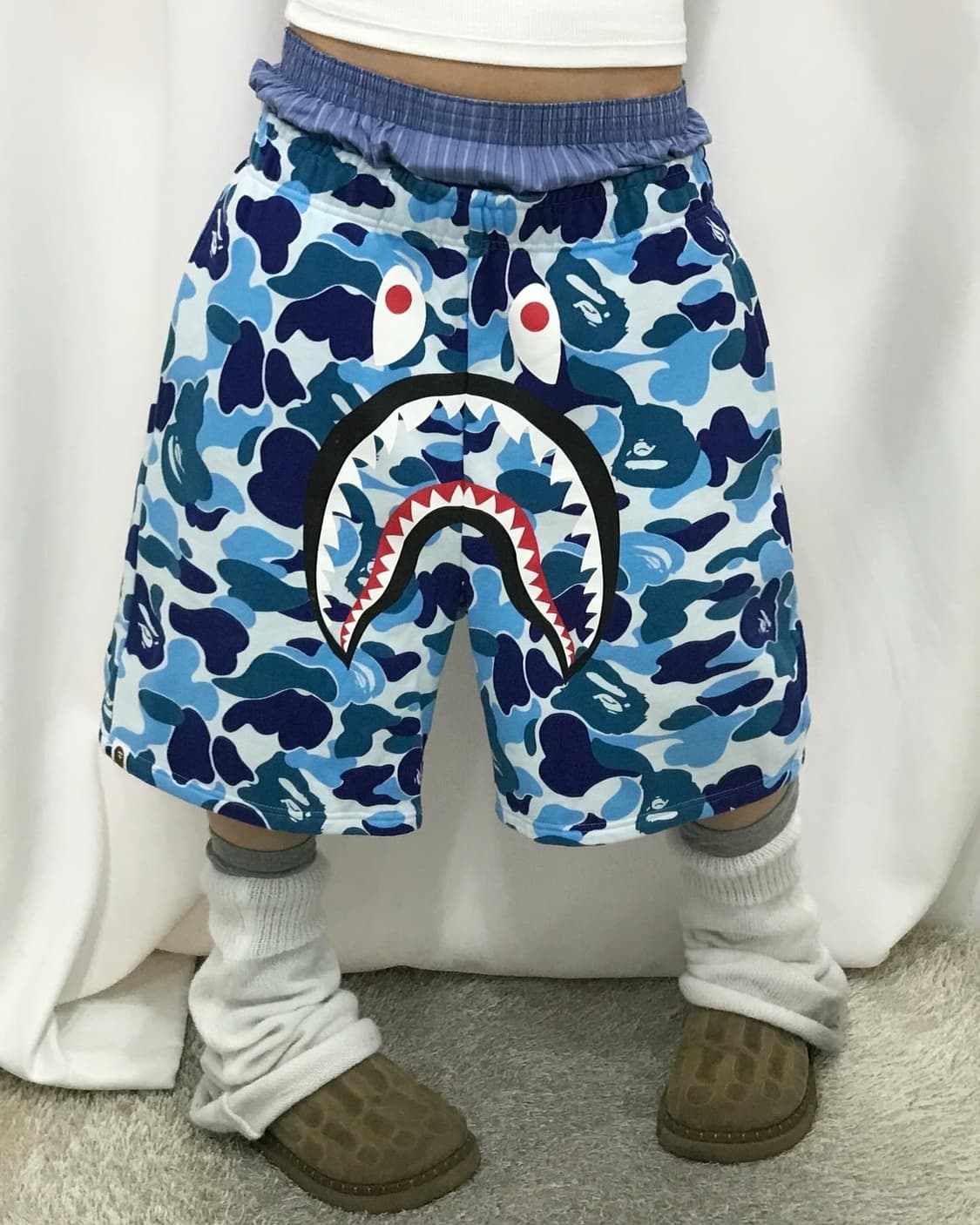 Bape ABC Camouflage Sweat Shorts Pants 상품이미지1