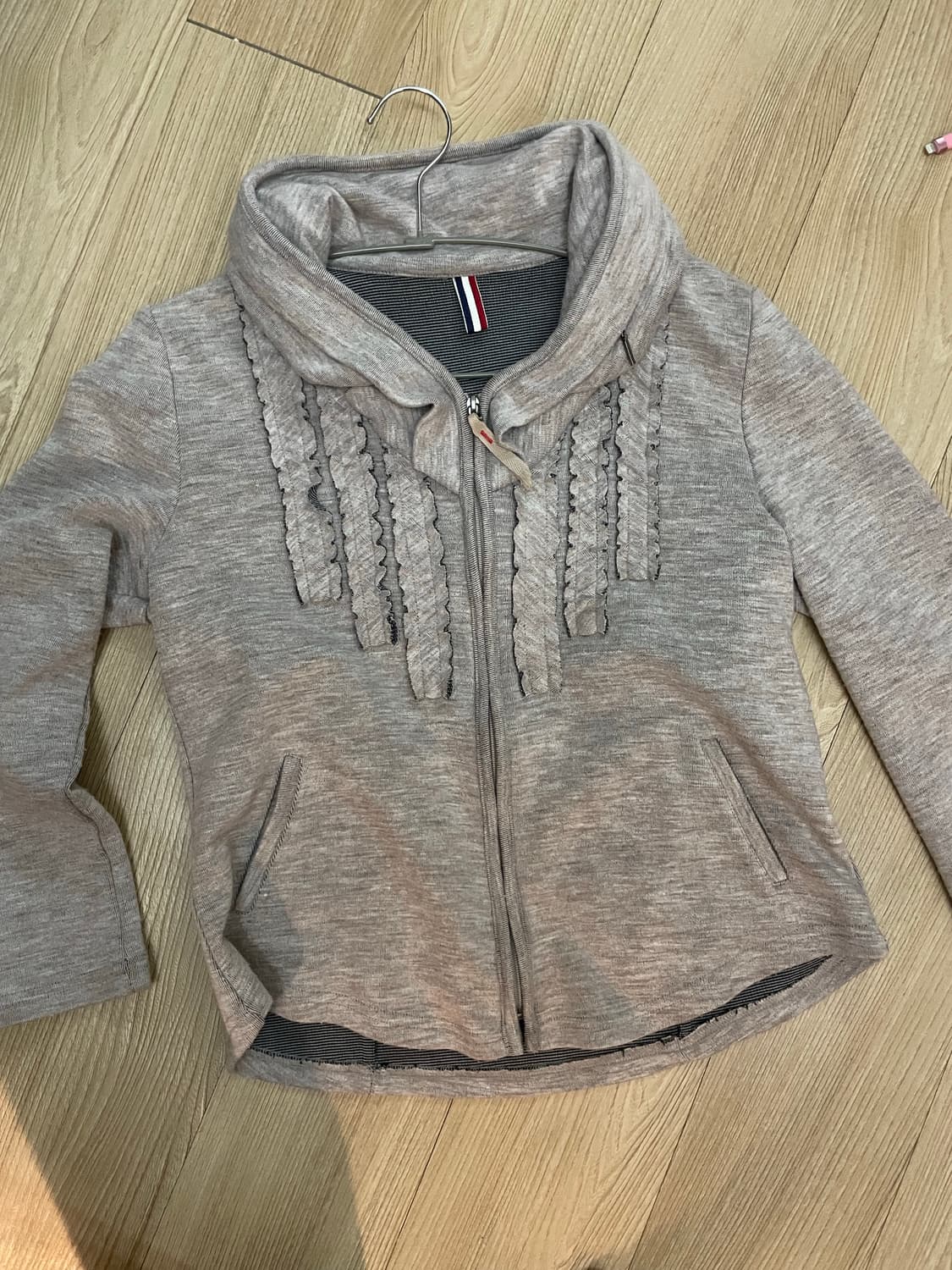 Vintage frill sweat zip up 상품이미지2