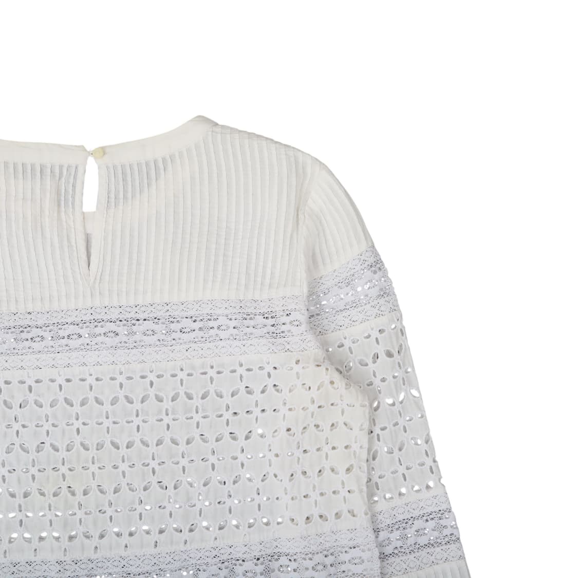 데님앤서플라이 크로셰 펀칭 코튼 블라우스 상품이미지6