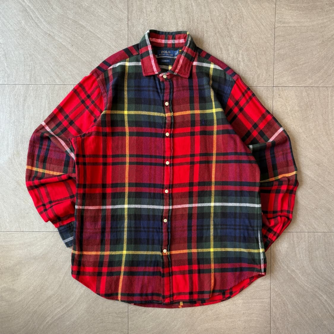 폴로 국내 정품 플란넬 해비 코튼 셔츠 상품이미지1