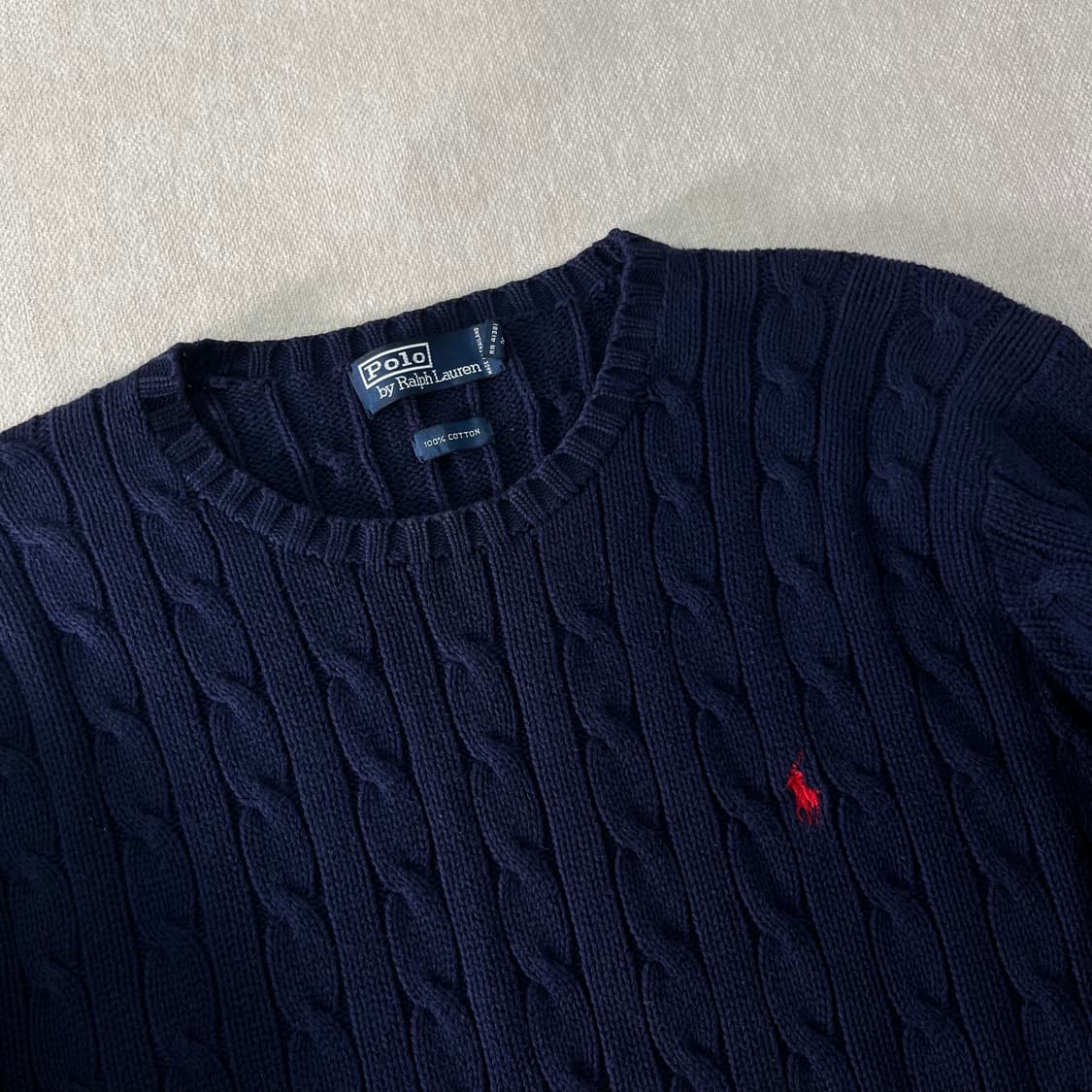 105 폴로랄프로렌 코튼 꽈배기 니트 상품이미지2