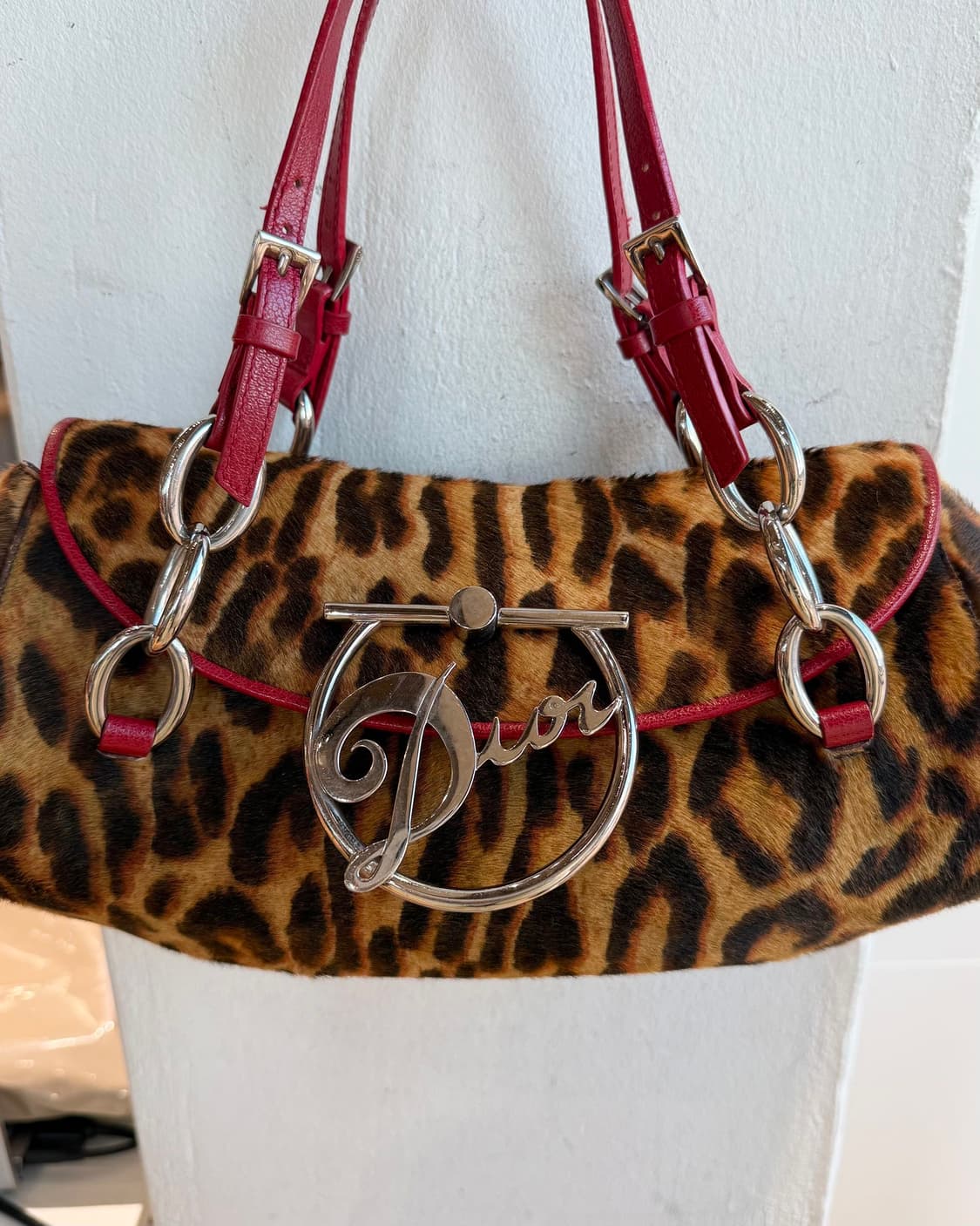 크리스찬 디올 레오파드 송치 디바 플랩백  상품이미지3