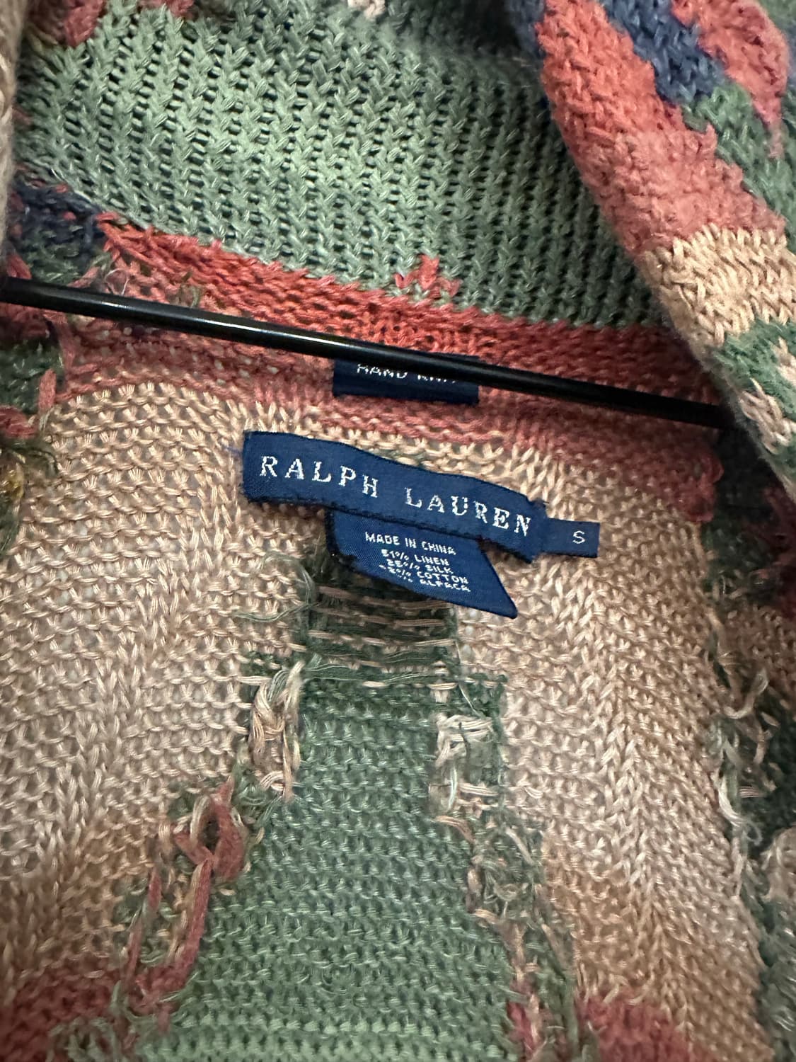 S)랄프로렌 핸드니트 로브 상품이미지3