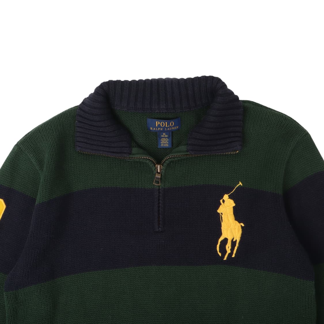 폴로 랄프로렌 빅포니 그린 하프집업 니트 상품이미지2