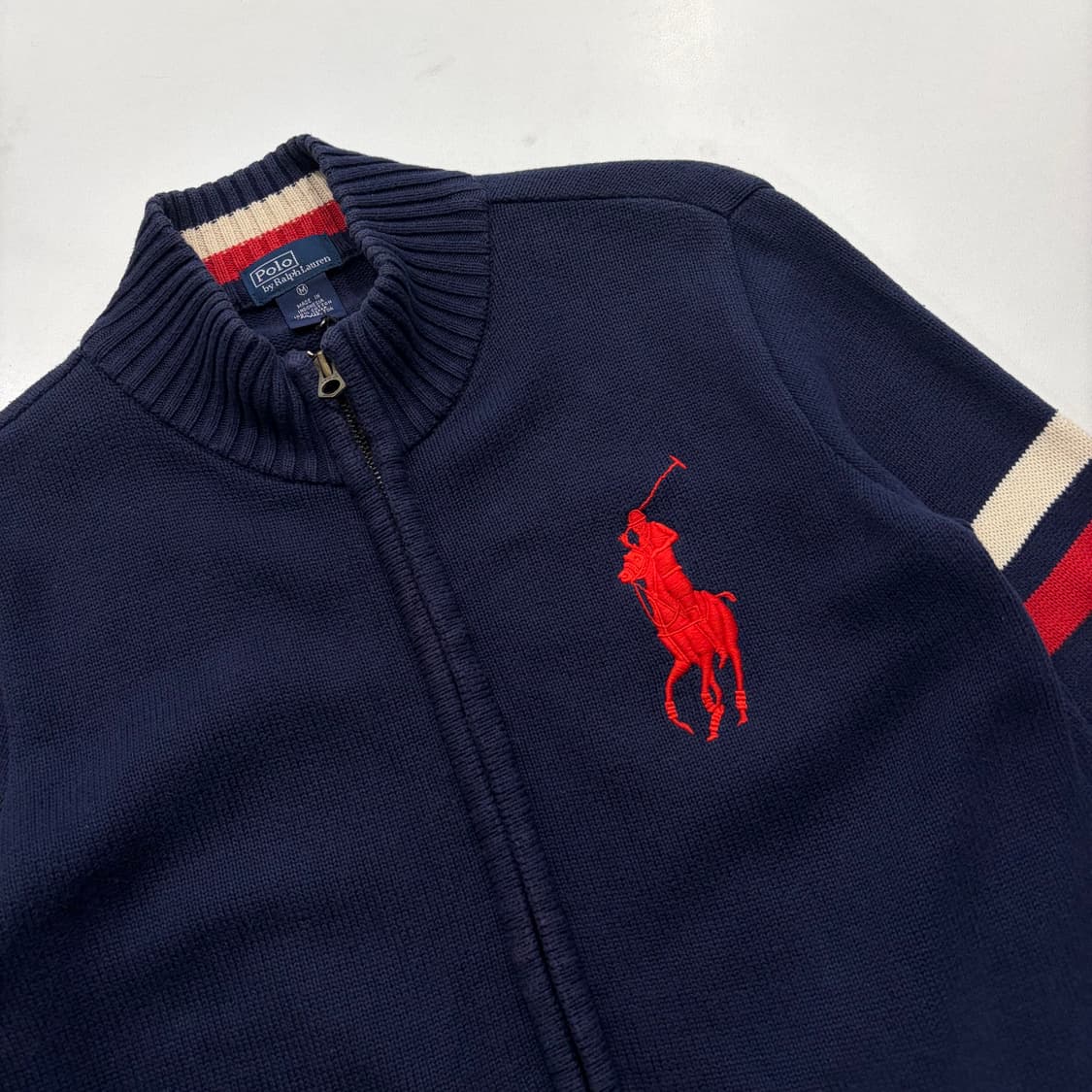 [M] 폴로 랄프로렌 니트 집업 가디건 네이비 C805 상품이미지3