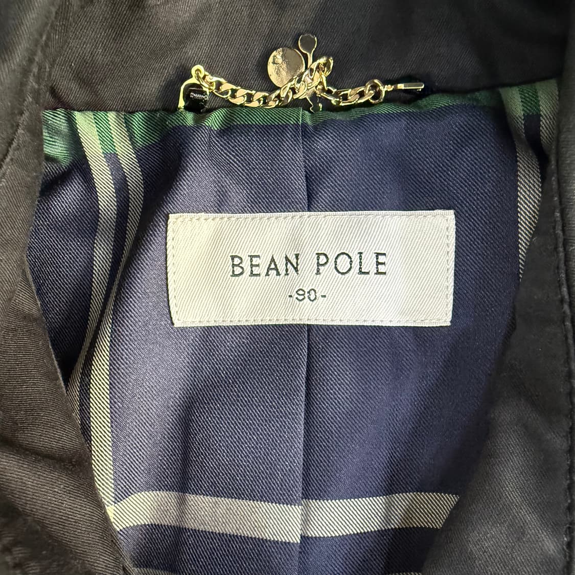 90 빈폴 블랙 트렌치 코트 0213T1 상품이미지3