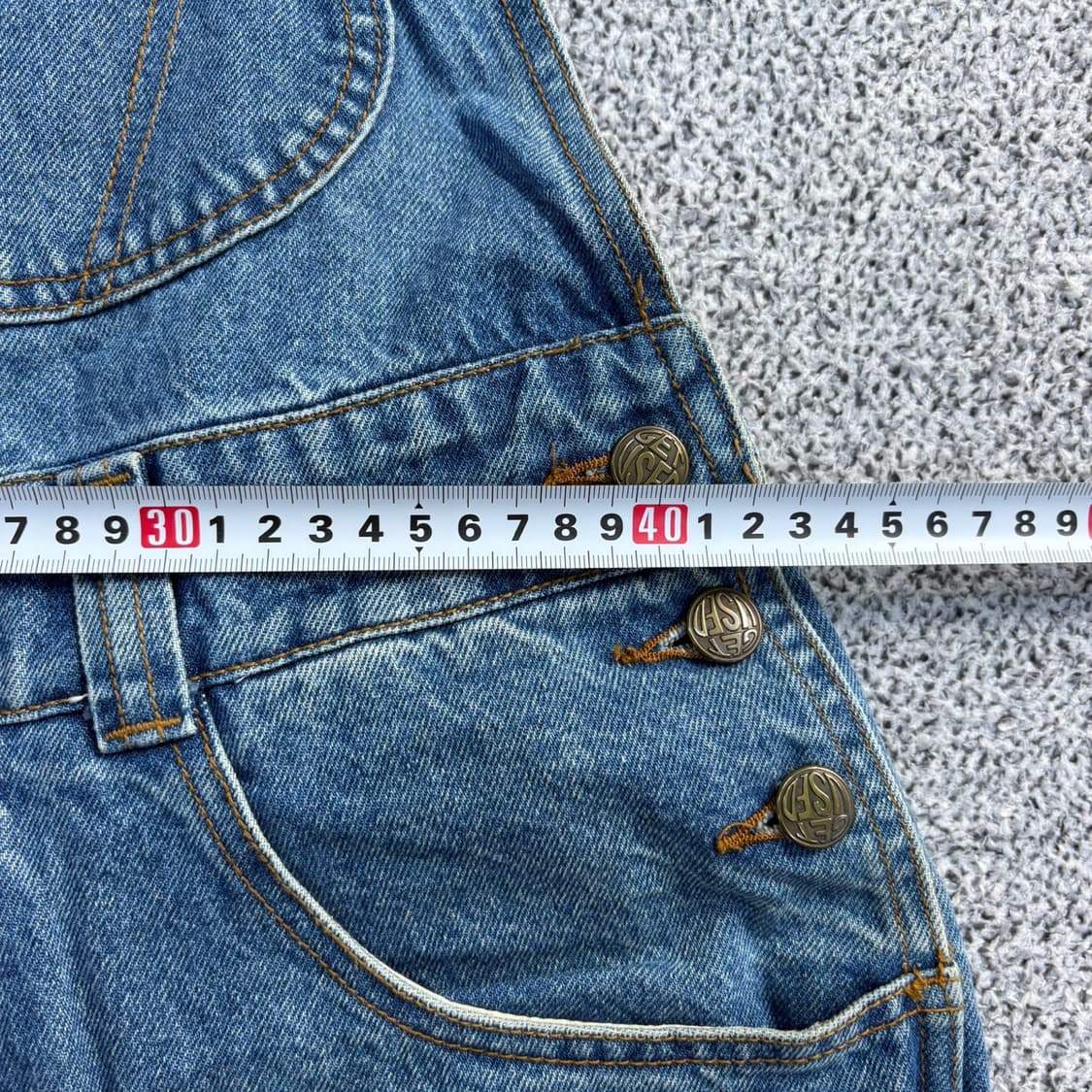 겟유즈드 데님 오버롤 팬츠 (버클X) 0409J 상품이미지6