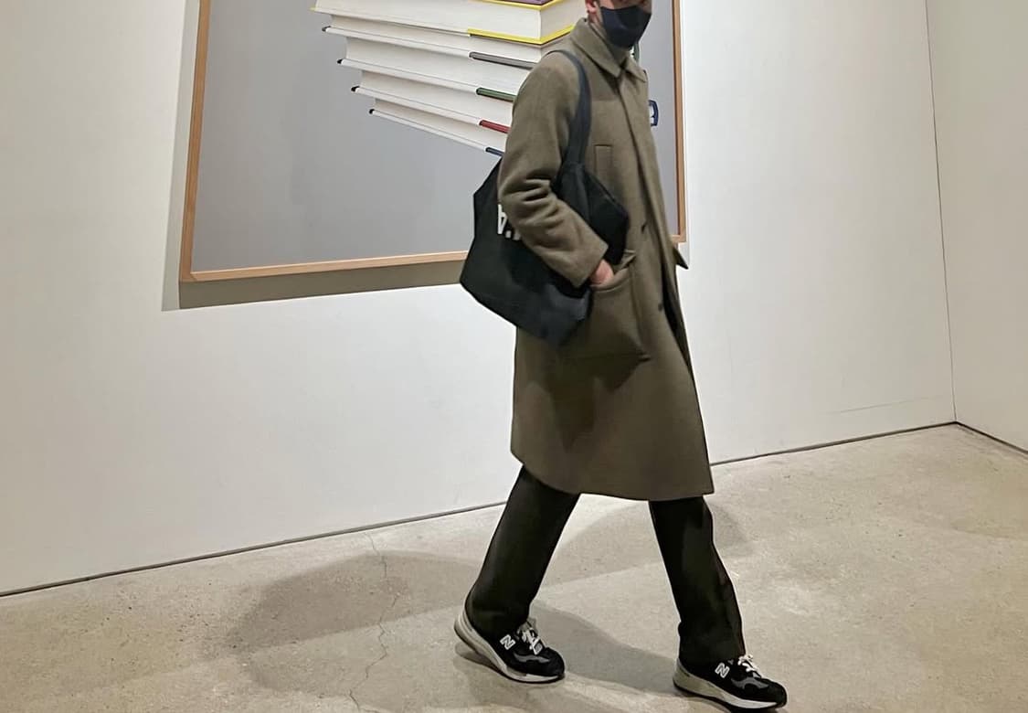 비이커(beaker) 로브 울발마칸코트 2사이즈(105) (착샷첨부) 상품이미지5