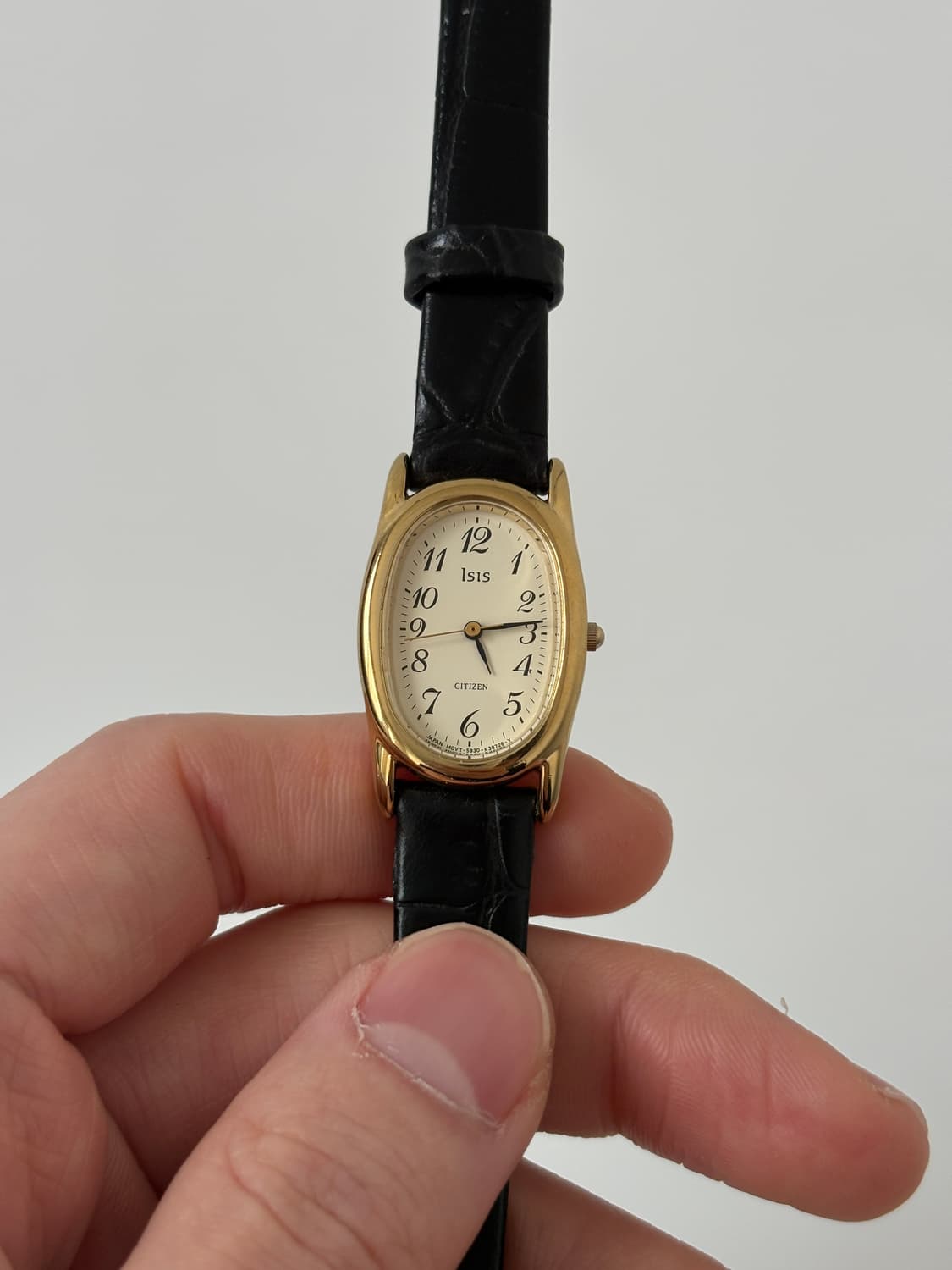 시티즌 1990년대 Isis 골드 오벌 쿼츠 여성 상품이미지2