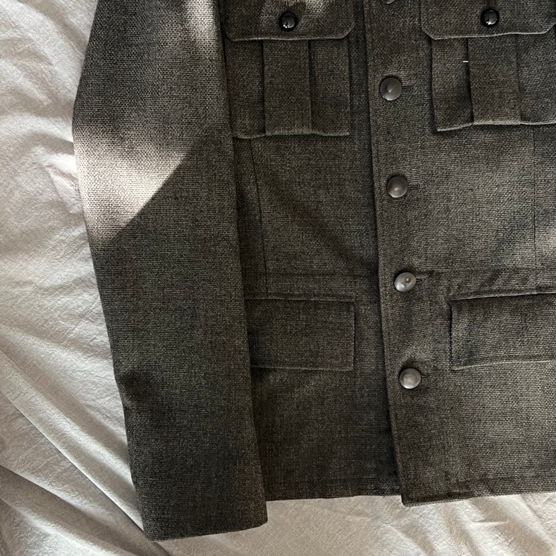 발렌시아가 울 밀리터리 자켓 상품이미지3