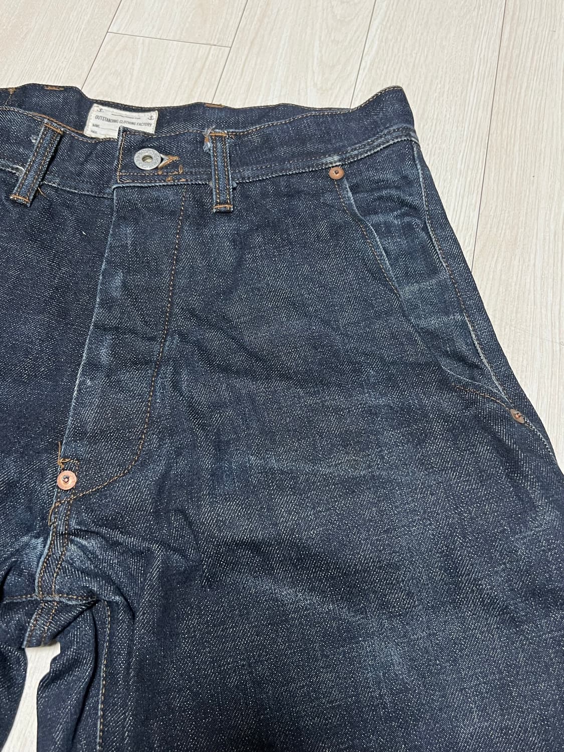 아웃스탠딩 신치백 데님 팬츠 S사이즈 상품이미지4