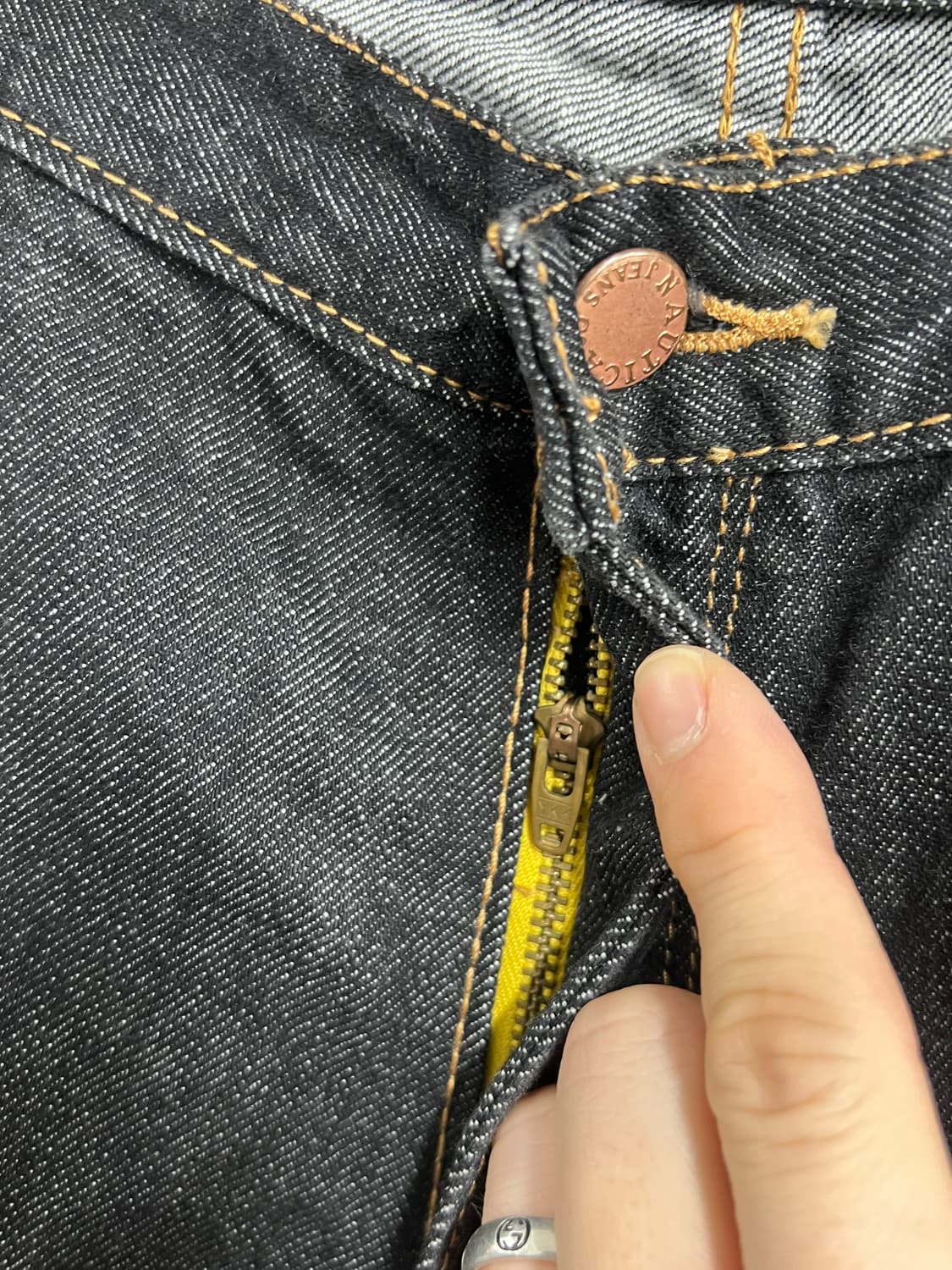 Nautica 노티카 진스 루즈핏 흑청 데님 팬츠 상품이미지3