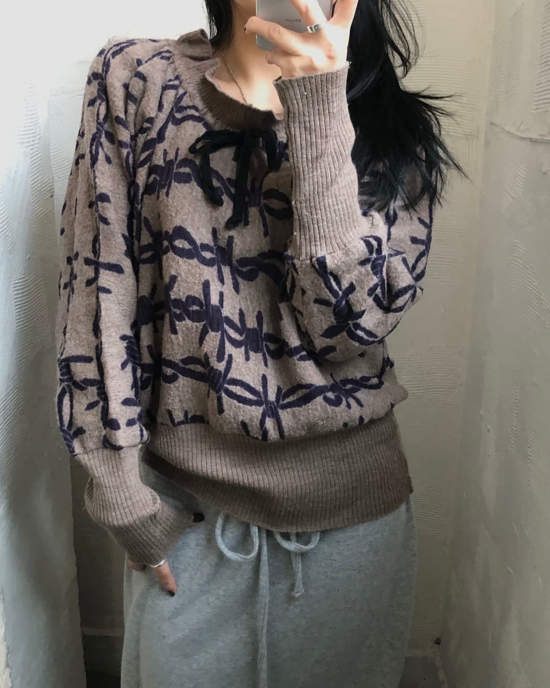 Vivienne Westwood 비비안웨스트우드 앵글로매니아 리본 니트 상품이미지2