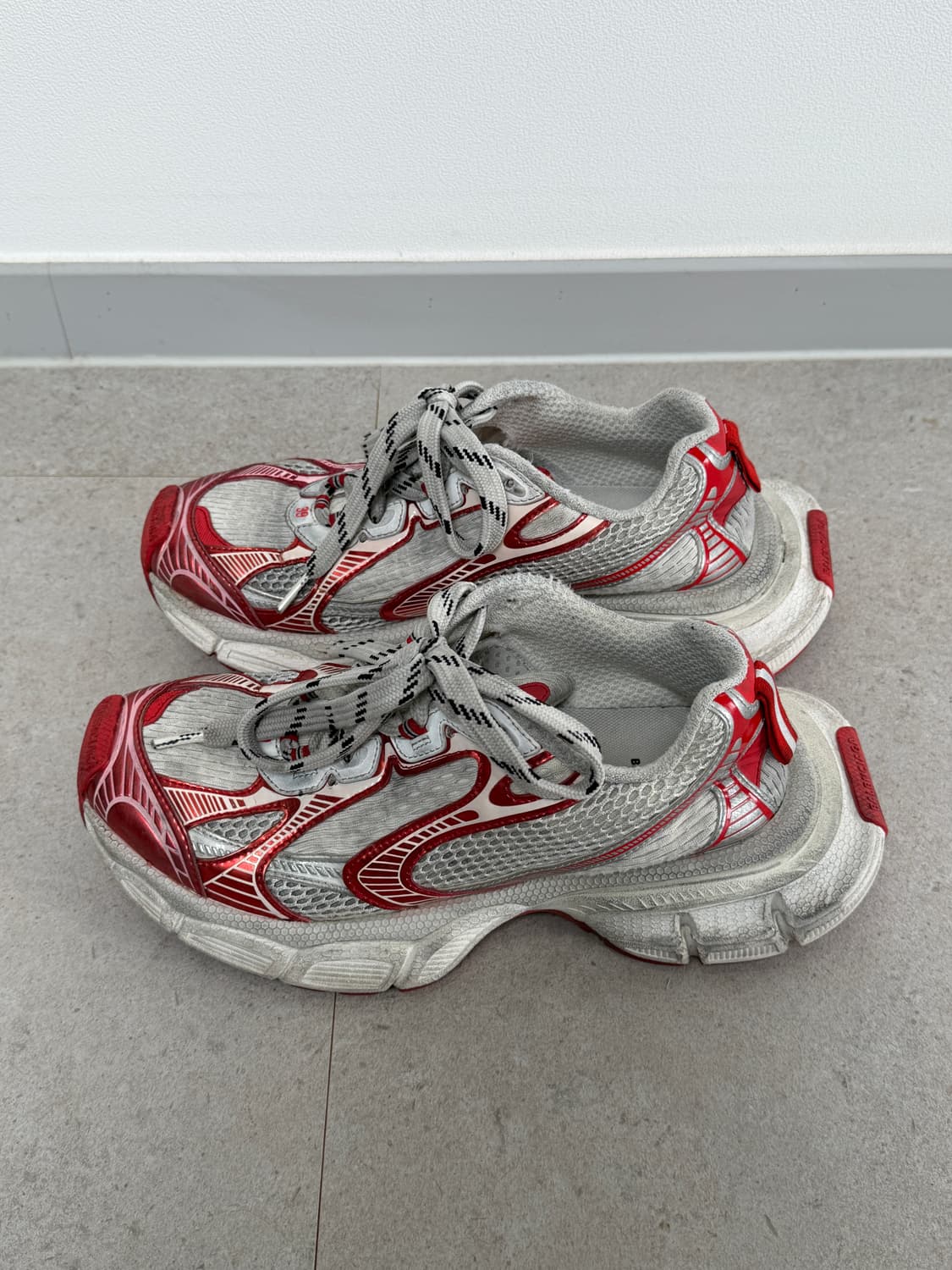 발렌시아가 3XL 스니커즈 화이트레드 39 상품이미지4