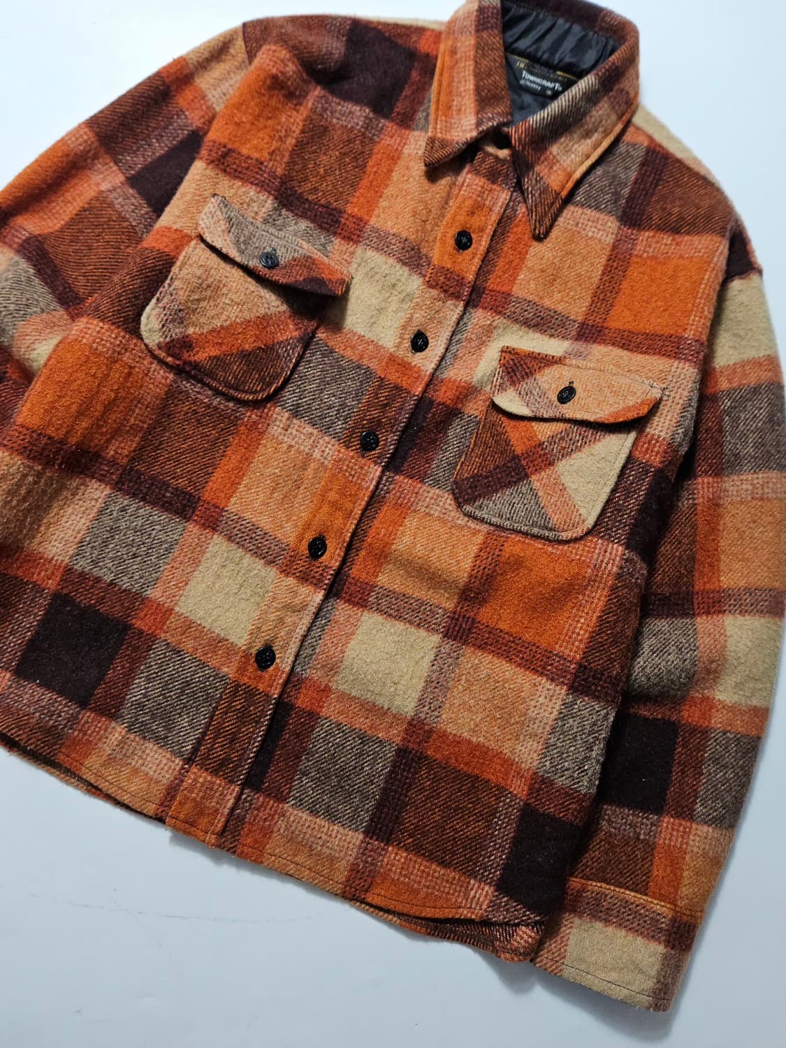 1960's JC PENNY 타운크래프트 울셔츠 CPO셔츠 XL  상품이미지3