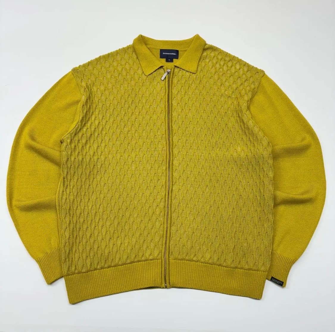디스이즈네버댓 니트 집업 가디건 옐로우 xl 상품이미지1