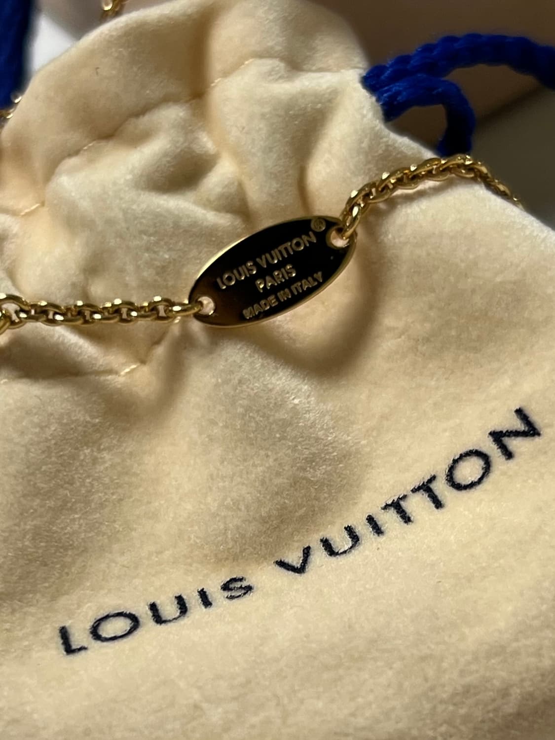 [정품] 루이비통 아이코닉 목걸이 골드 상품이미지4