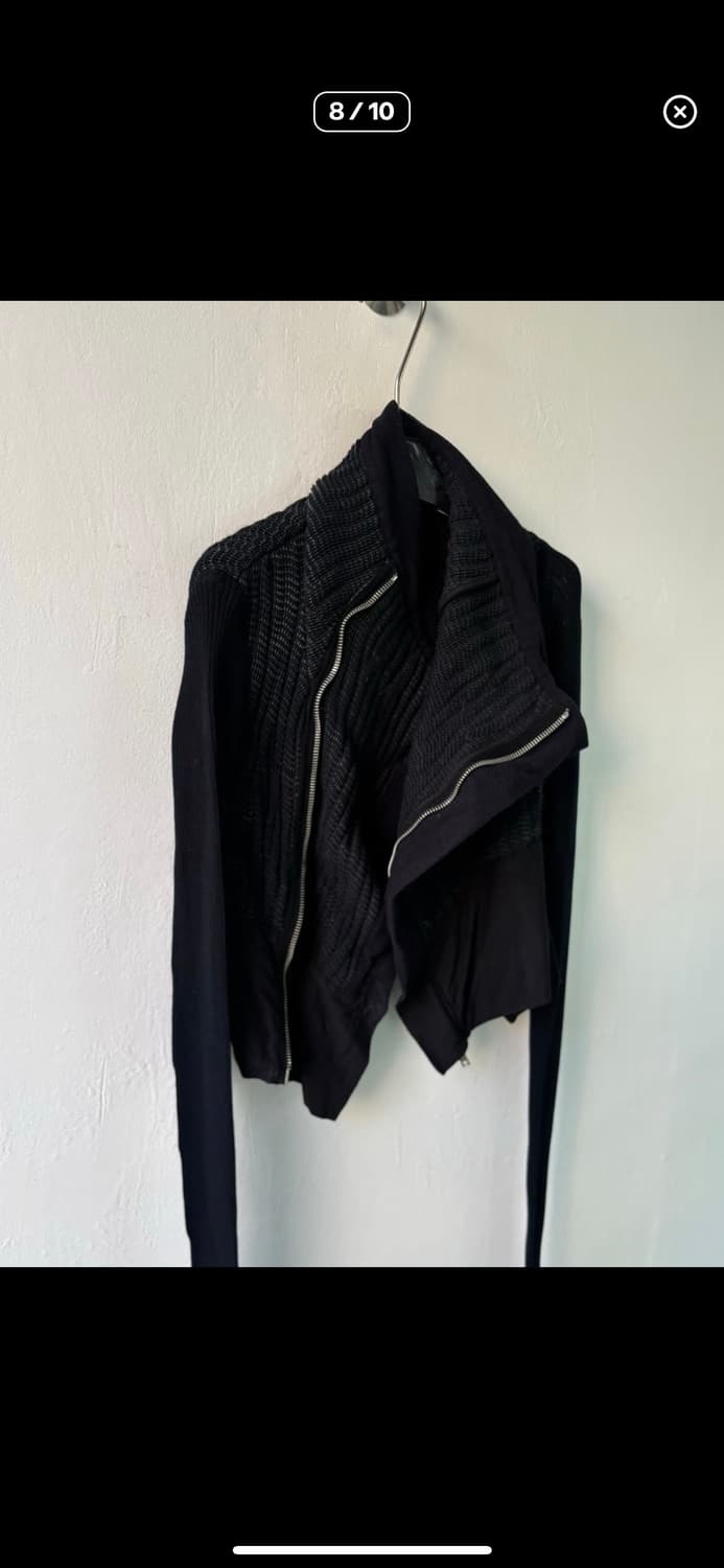 릭오웬스 블랙 다이애거널 라인 메쉬 자켓 상품이미지6