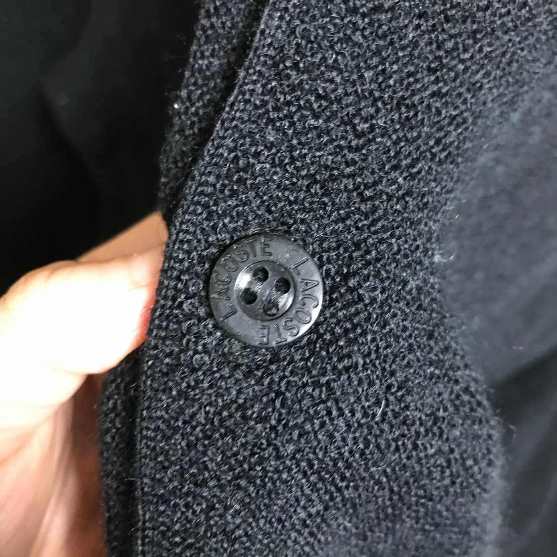 라코스테 검정 브이넥 가디건 상품이미지6