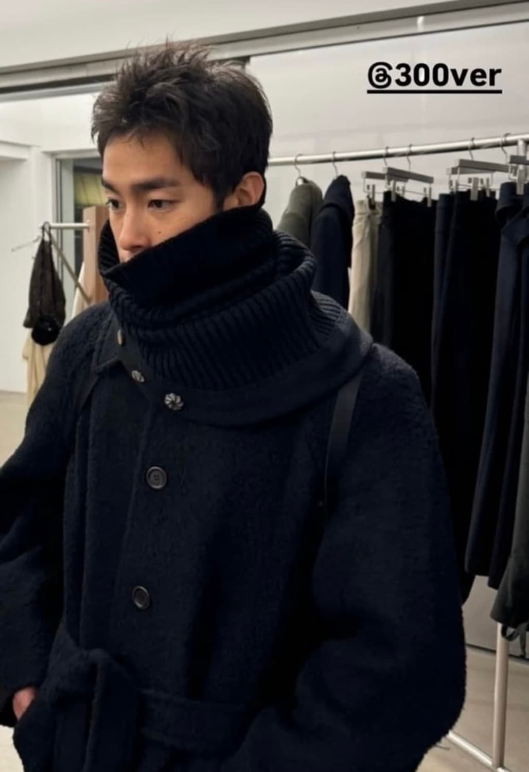 혜인서 울 스누드 스카프 블랙 상품이미지1