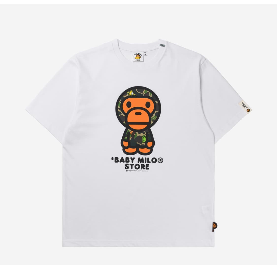 (W) BAPE Milo Regular Fit T-Shirt White 상품이미지5