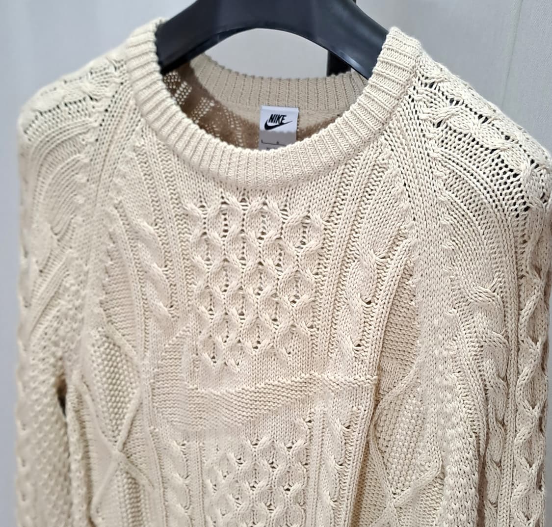 (택포) 나이키 케이블 니트 롱슬리브 스웨터 라탄 L B281 상품이미지2
