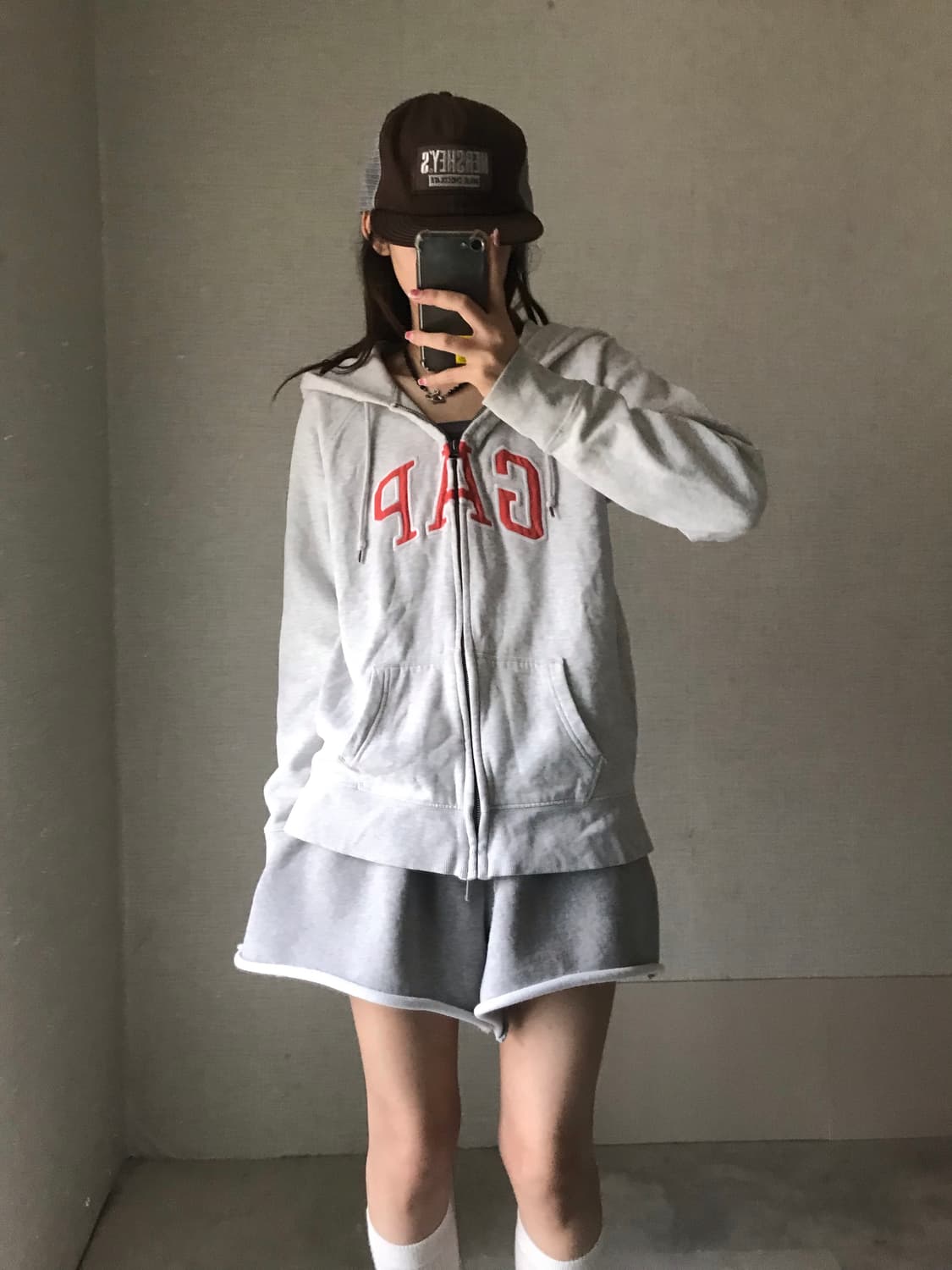 갭 그레이 후드집업 상품이미지2