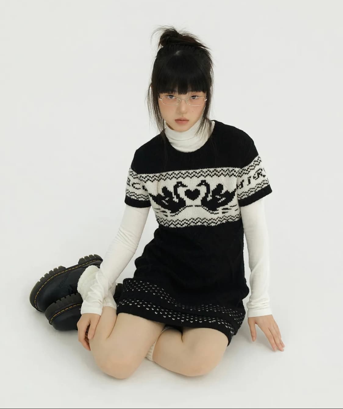 미레코 원피스 MIRE NORDIC KNIT OPS 상품이미지2