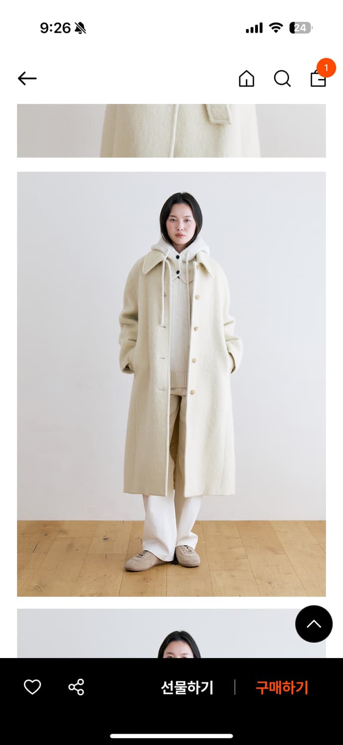 [새상품] 노티아 ALPACA BELTED LONG COAT - BUTT 상품이미지4