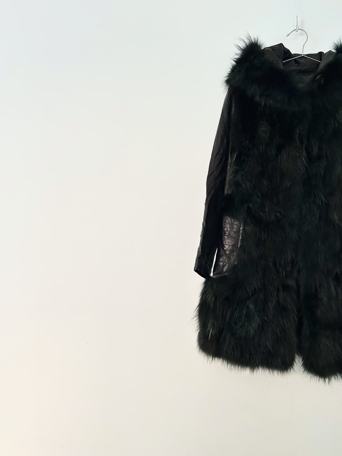 Lush chic fur leather jacket /퍼 레더 자켓 상품이미지5