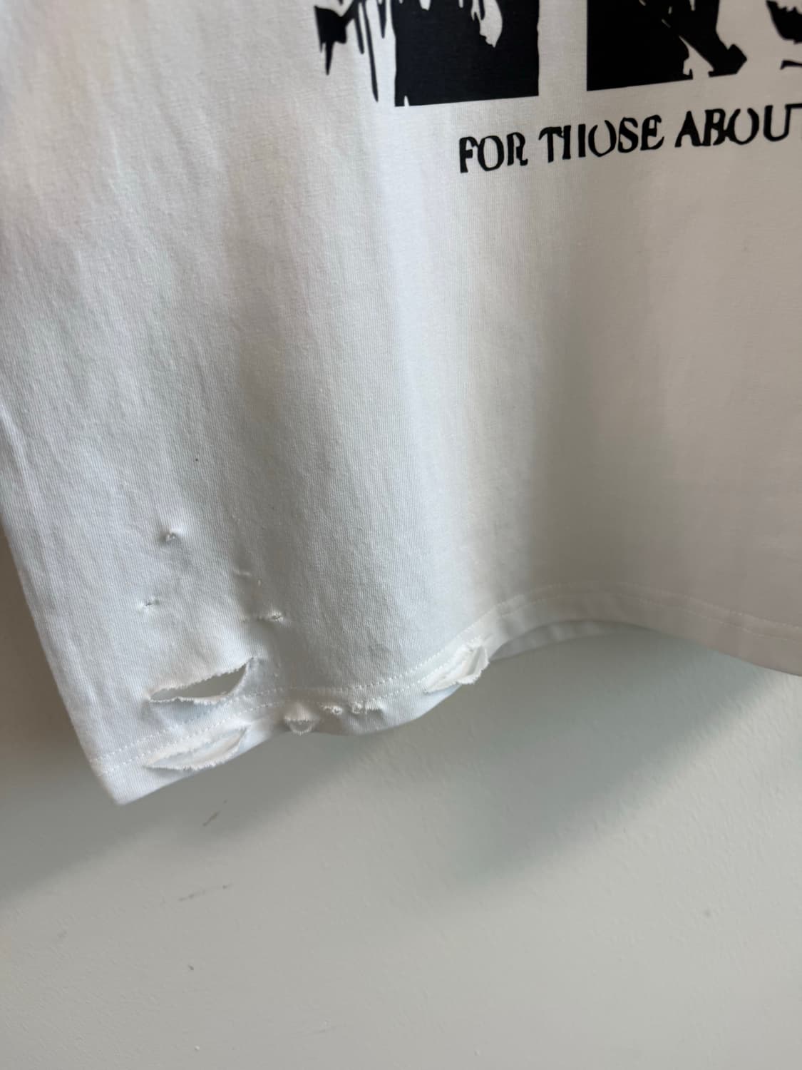 빈티지 디스트로이드 데미지 밴드티  상품이미지5